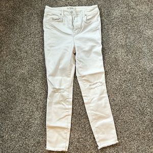 Free People Raw High Rise Jeggings